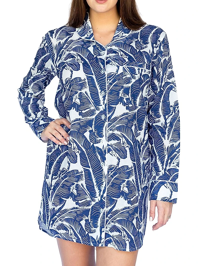 Women's Martinique Banana Leaf Night Shirt