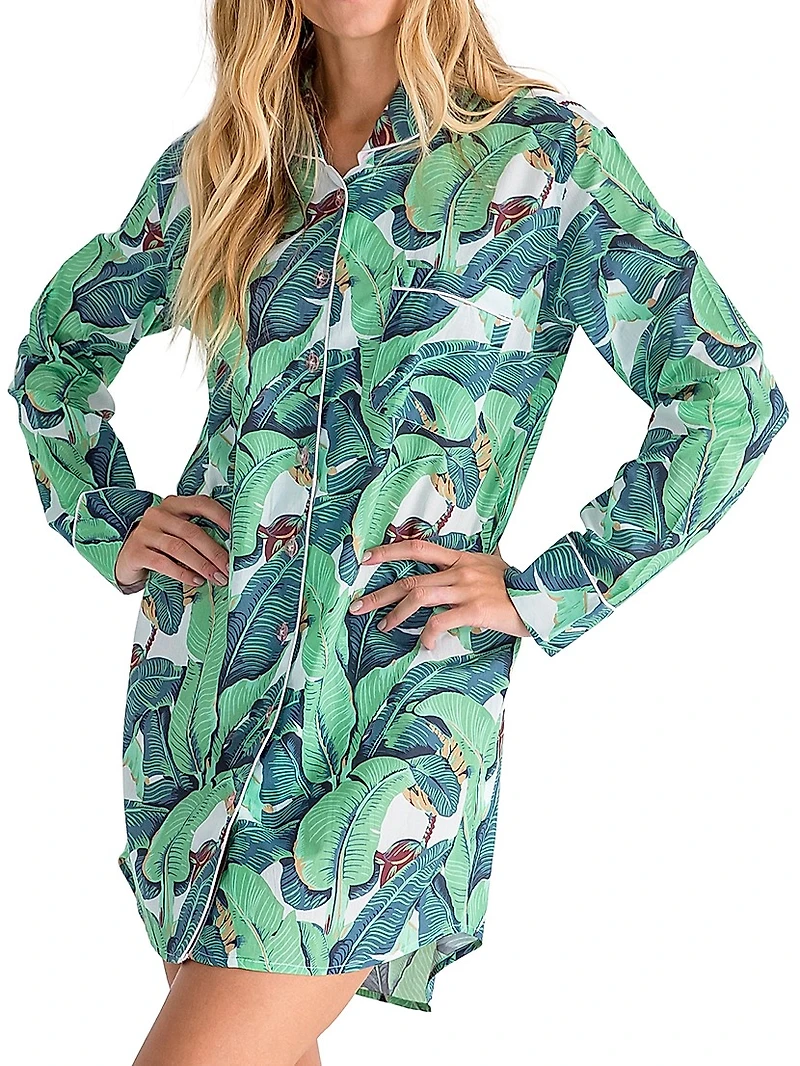 Women's Martinique Banana Leaf Night Shirt