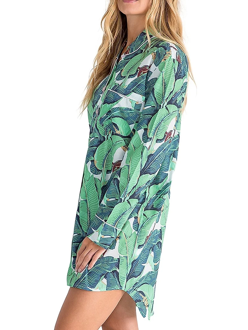 Women's Martinique Banana Leaf Night Shirt