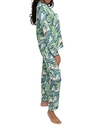 Women's Banana Leaf Shirt + PJ Pant Set