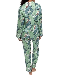 Women's Banana Leaf Shirt + PJ Pant Set