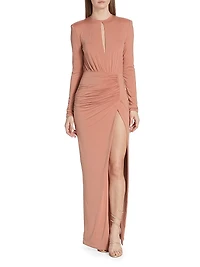 Emmit Draped Jersey Gown