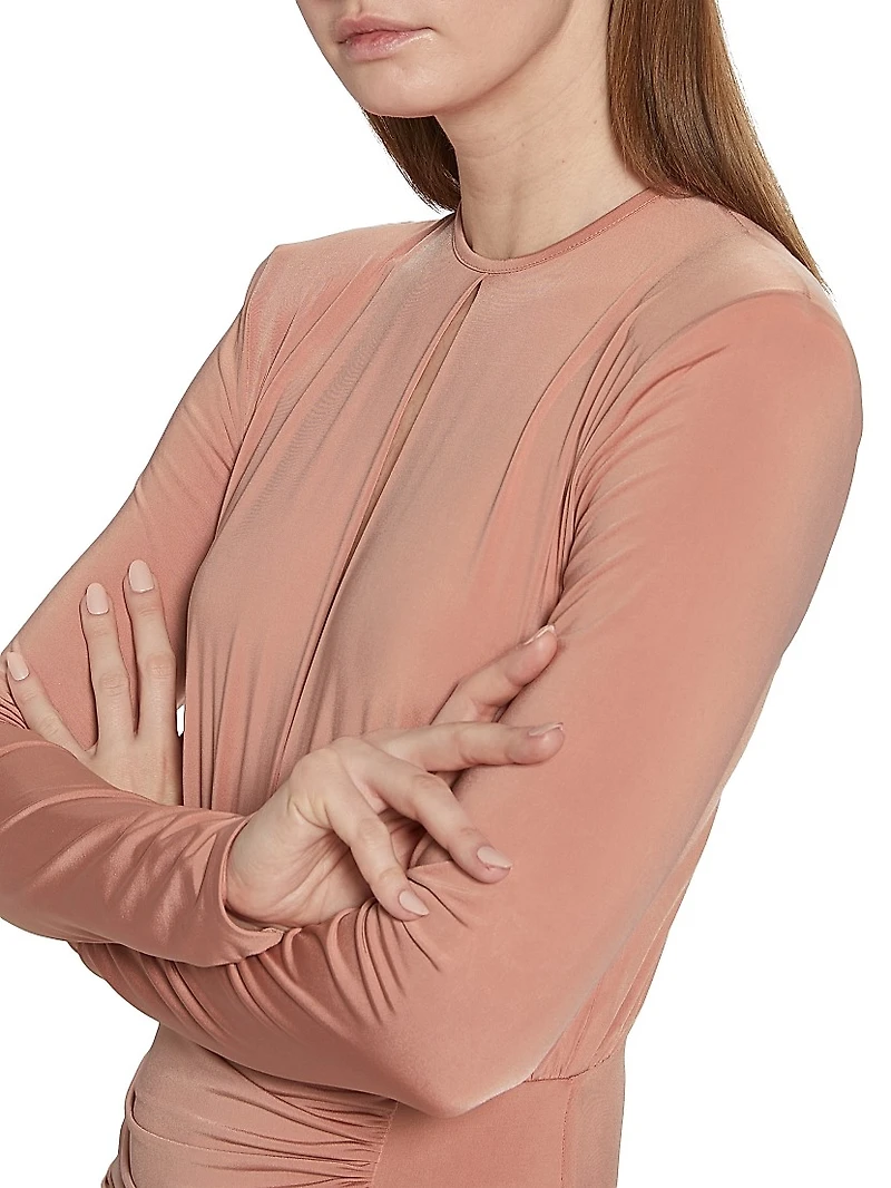 Emmit Draped Jersey Gown