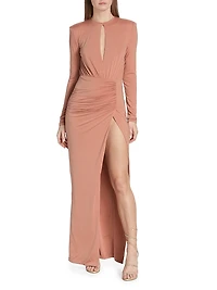 Emmit Draped Jersey Gown