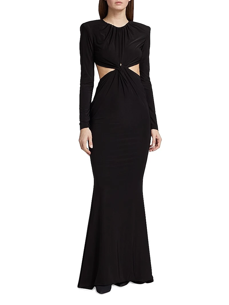 Ella Cut-Out Jersey Maxi Dress