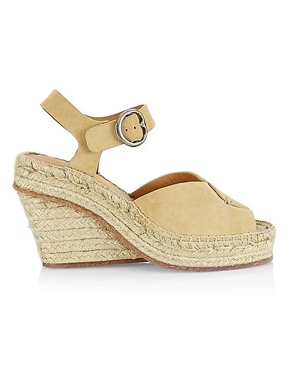 Santiago 104MM Suede Wedge Sandals