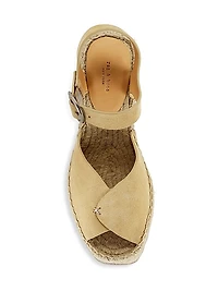 Santiago 104MM Suede Wedge Sandals