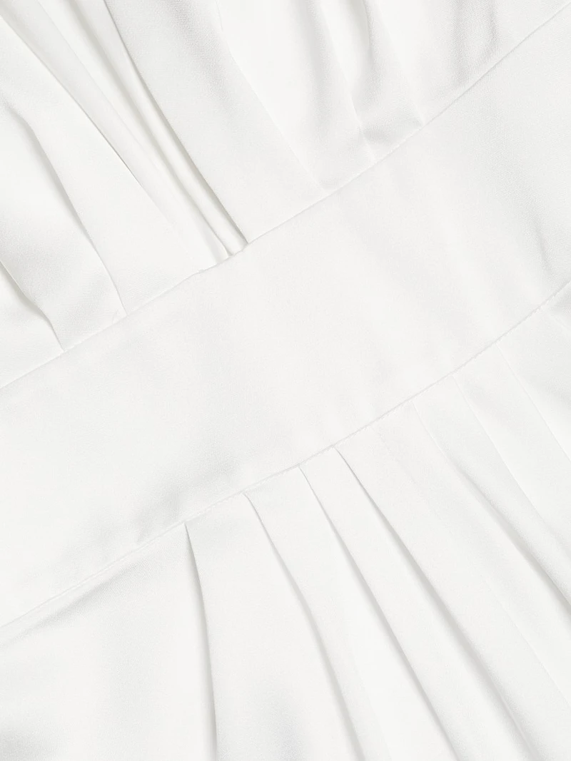 Quinn V-Neck Satin Gown