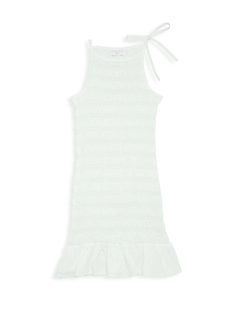 Little Girl's & Soft Touch Tencel Smocked Ruffle Dress