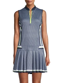 Core Fast Paced Printed Jersey Golf Dress