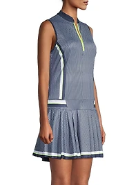 Core Fast Paced Printed Jersey Golf Dress