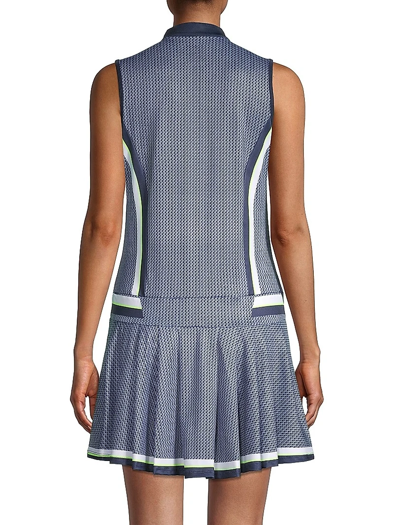Core Fast Paced Printed Jersey Golf Dress