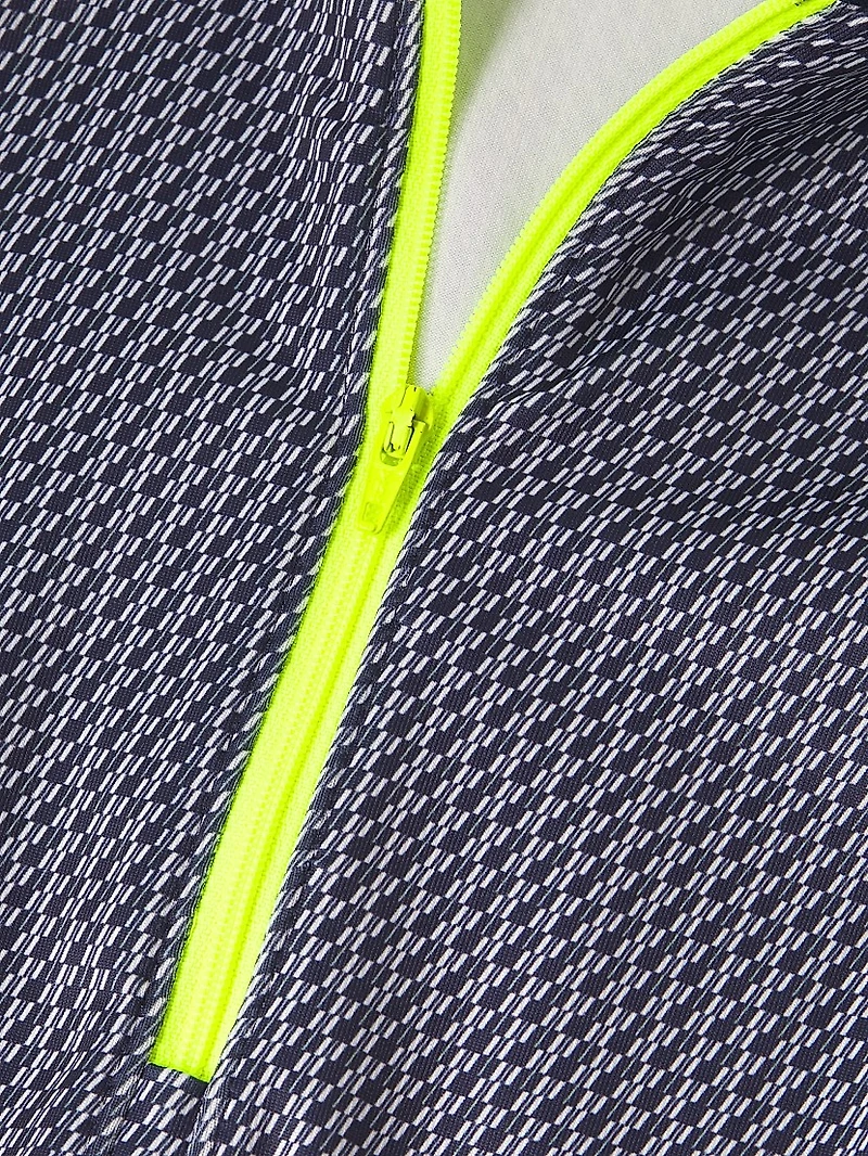 Core Fast Paced Printed Jersey Golf Dress