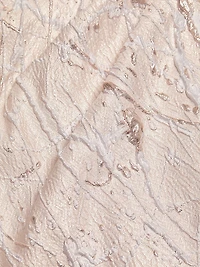 Metallic Jacquard Off-The-Shoulder Gown