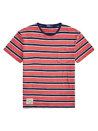 Striped Cotton Gauze Jersey T-Shirt