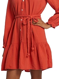 Rainey Belted Cotton Dress