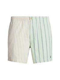 Stripe Cotton Shorts