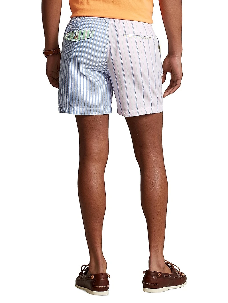 Stripe Cotton Shorts