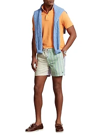 Stripe Cotton Shorts