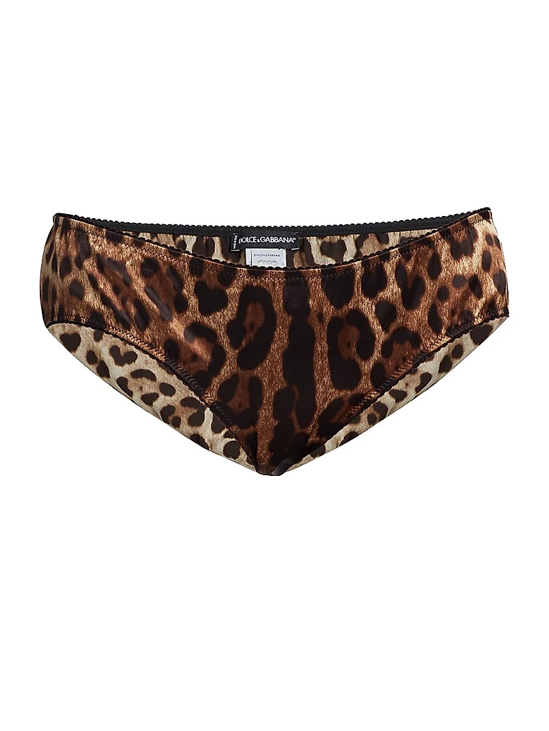 Leopard Silk Hipster Brief