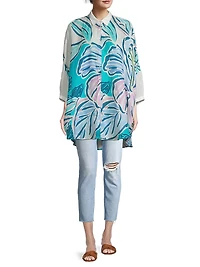 Floral Oversized Linen Shirt