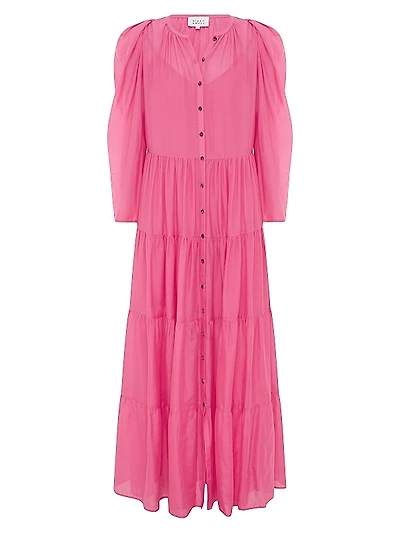 Willa Cotton & Silk Maxi Dress