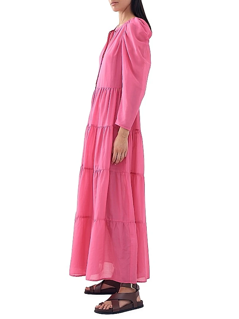Willa Cotton & Silk Maxi Dress