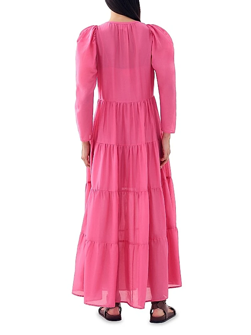 Willa Cotton & Silk Maxi Dress