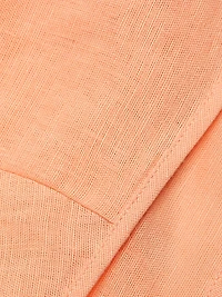 Linen Wrap Cropped Shirt
