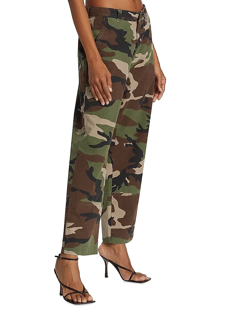 Camo Mid-Rise Trousers