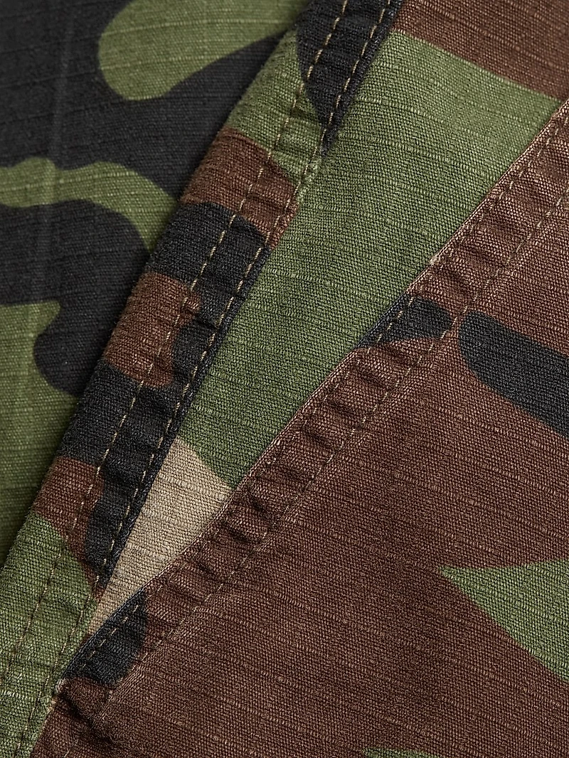Camo Mid-Rise Trousers