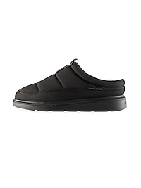 Quilted Nylon Mule Slippers