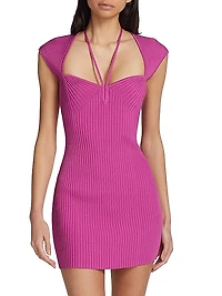 Florence Rib-Knit Minidress