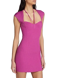 Florence Rib-Knit Minidress