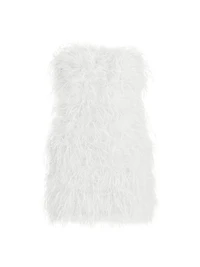 Triana Strapless Feather Minidress