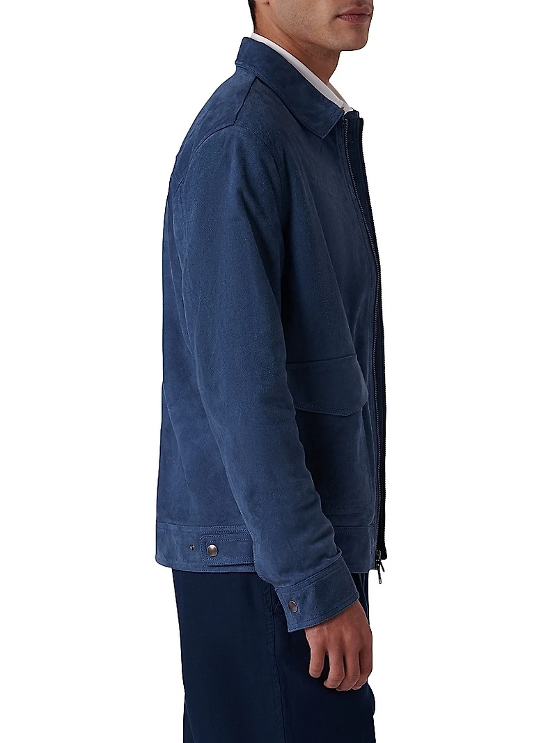 Suede Bomber Jacket
