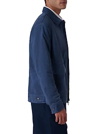 Suede Bomber Jacket