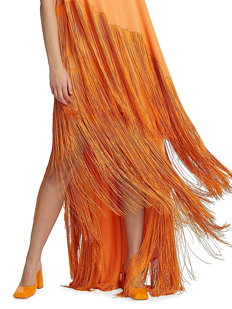 Tiered Asymmetric Gown