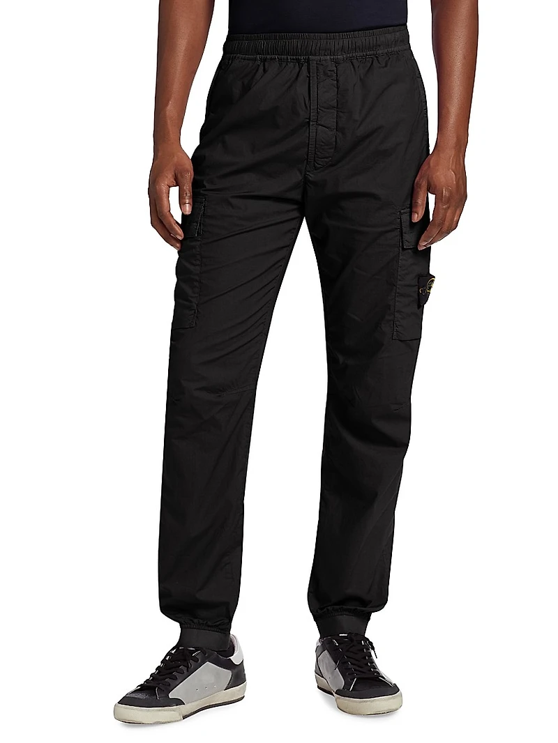 Stretch Cotton Cargo Pants