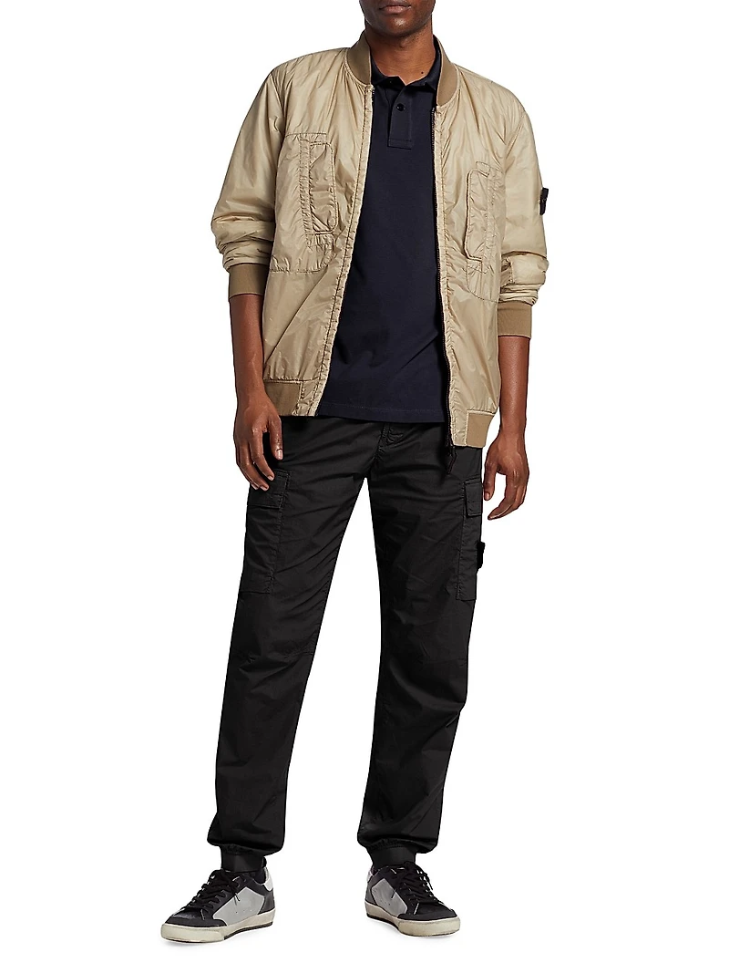 Stretch Cotton Cargo Pants