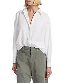 Mael Oversized Button-Front Shirt