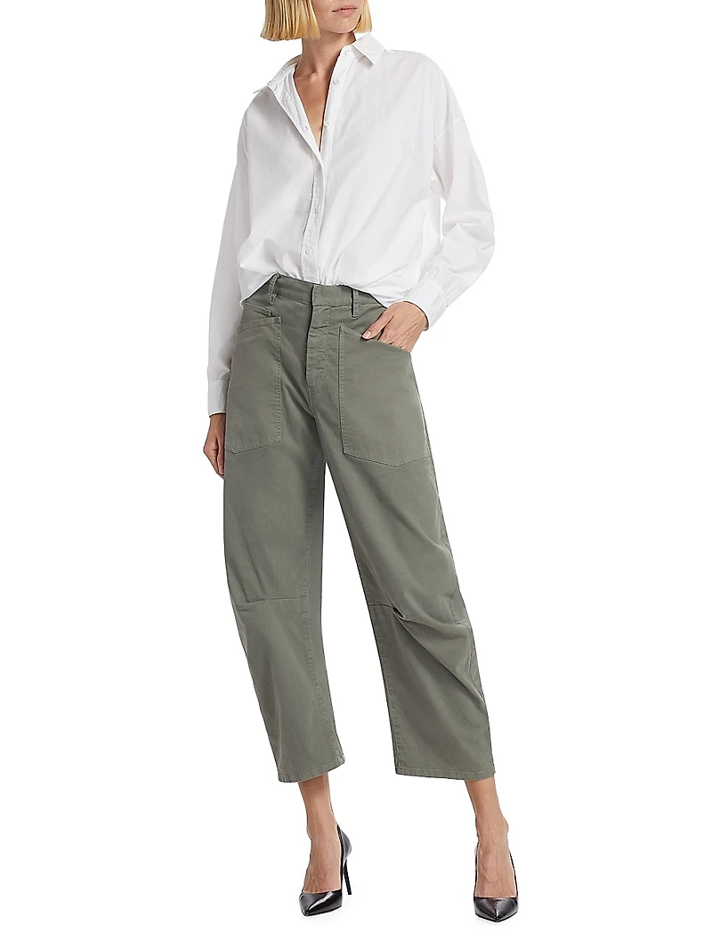 Mael Oversized Button-Front Shirt