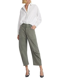 Mael Oversized Button-Front Shirt