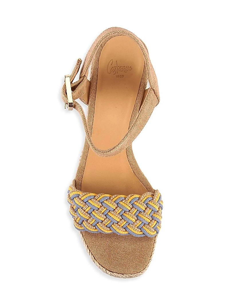 Anne Raffia Platform Sandals