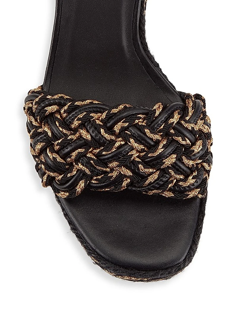 Anne 80MM Raffia Platform Sandals