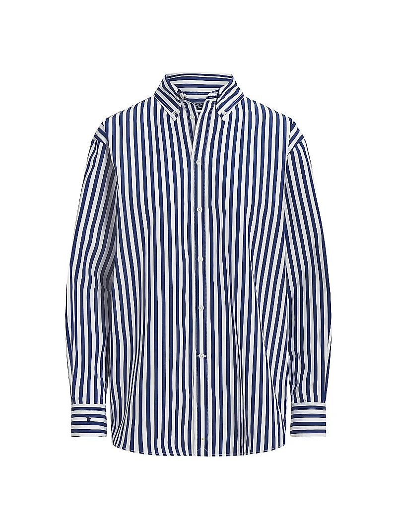 Striped Button-Up Shirt