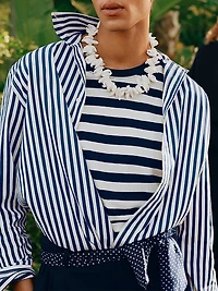 Striped Button-Up Shirt