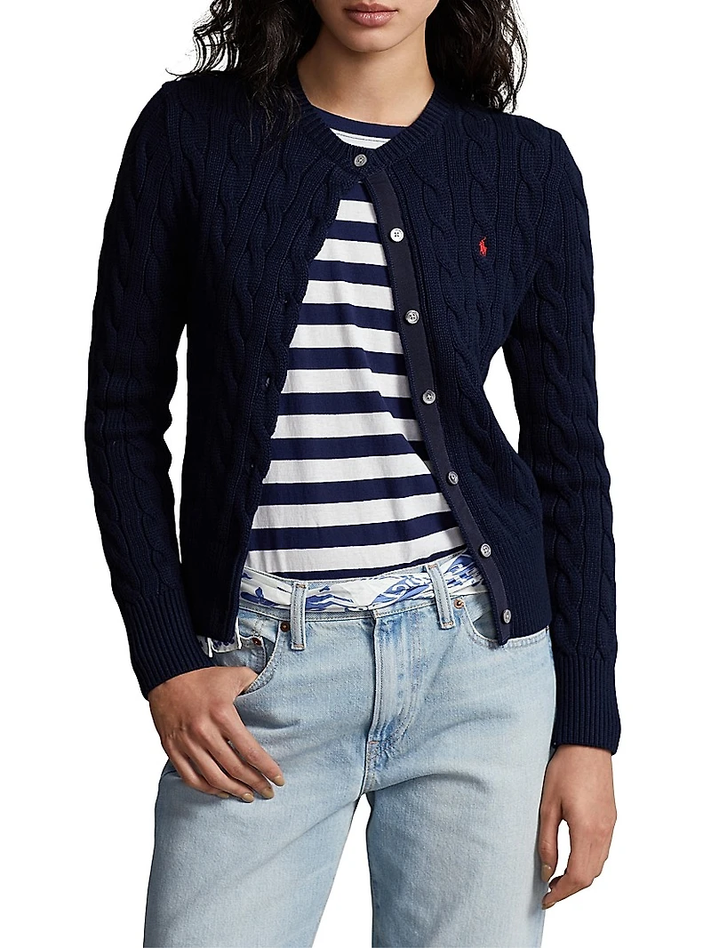 Cable-Knit Cardigan