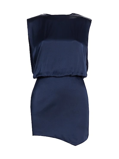 Aisling Silk Satin Minidress