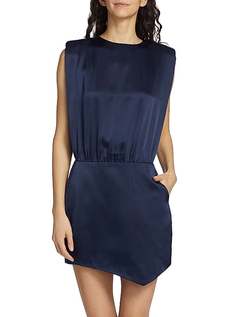 Aisling Silk Satin Minidress